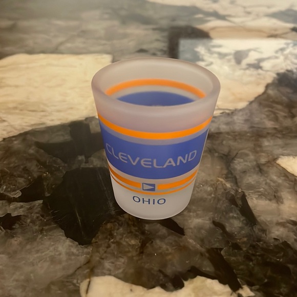 Dining Frosted Cleveland Ohio Shot Glass Poshmark